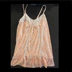 Orange and white tank top